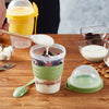 Crystalia Yogurt Cups with Lids, Set of 2